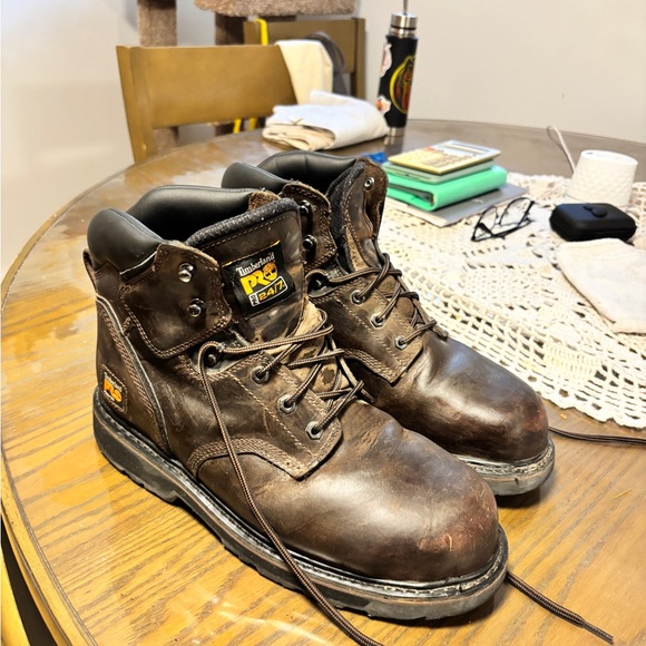 Timberland Brown Men's Leather Work Boots